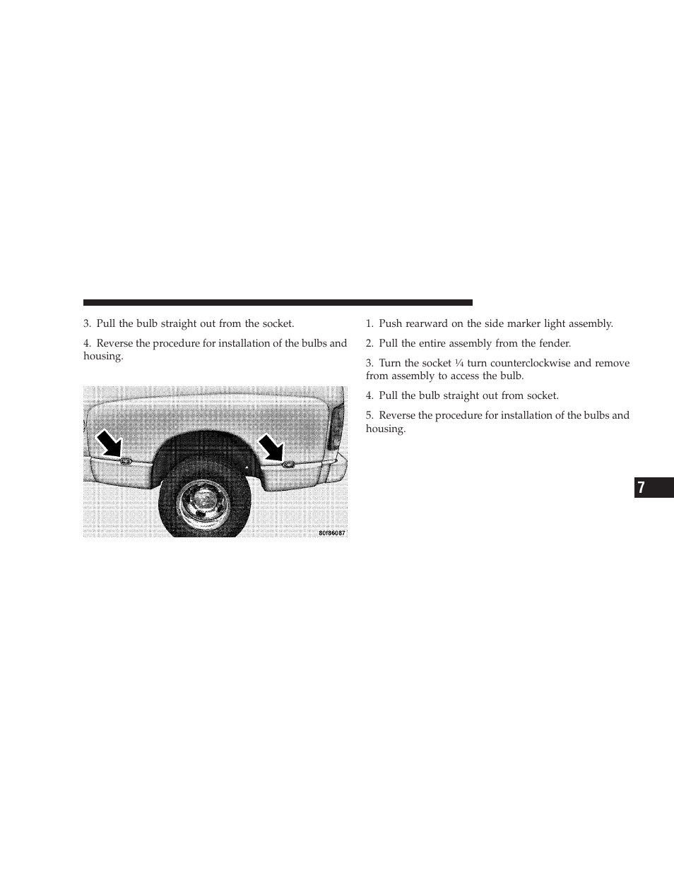 Side marker lights (dual rear wheels) | Dodge 2009 Ram User Manual | Page 479 / 532