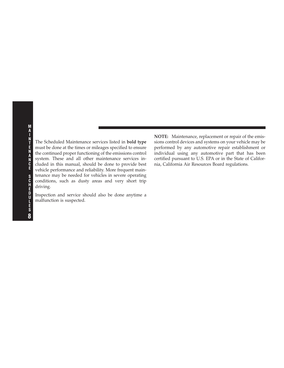 Emissions control system maintenance | Dodge 2009 Ram User Manual | Page 484 / 532