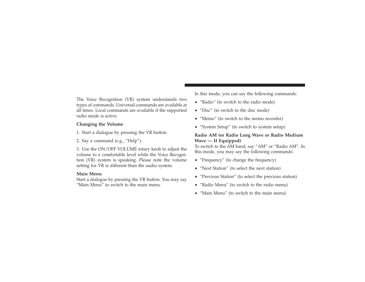 Commands | Dodge 2009 Ram 3500 User Manual | Page 118 / 532