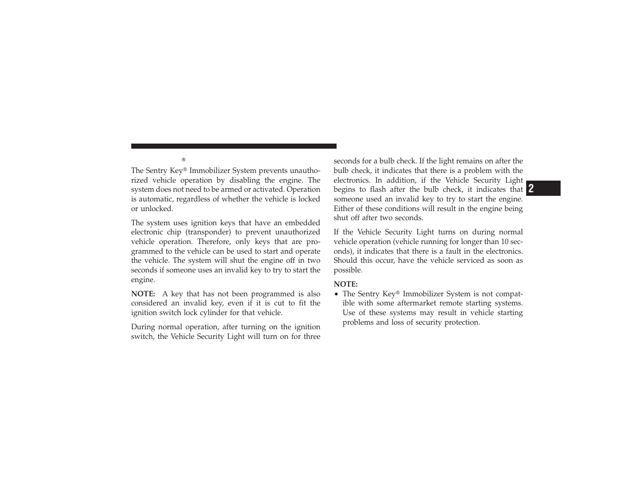 Sentry key | Dodge 2009 Ram 3500 User Manual | Page 17 / 532