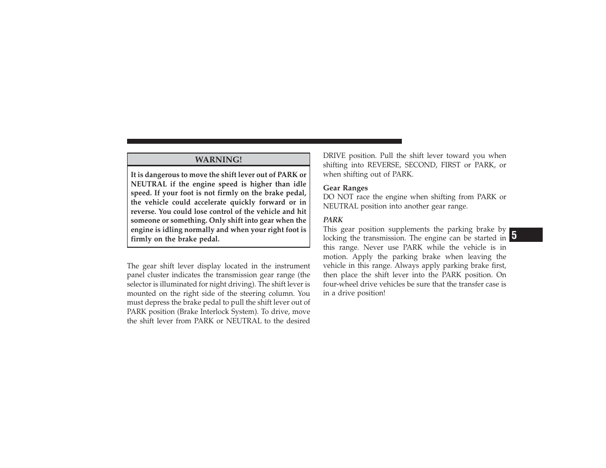 Automatic transmission with overdrive | Dodge 2009 Ram 3500 User Manual | Page 257 / 532