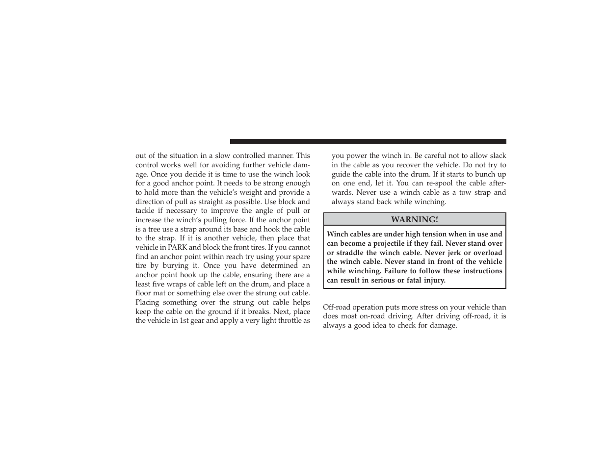 After driving off-road | Dodge 2009 Ram 3500 User Manual | Page 304 / 532