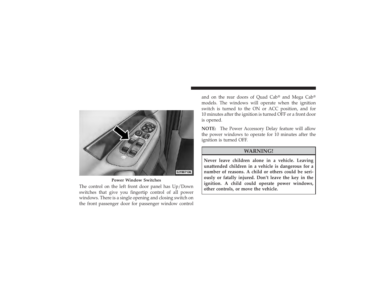 Windows, Power windows-if equipped, Power windows—if equipped | Dodge 2009 Ram 3500 User Manual | Page 34 / 532