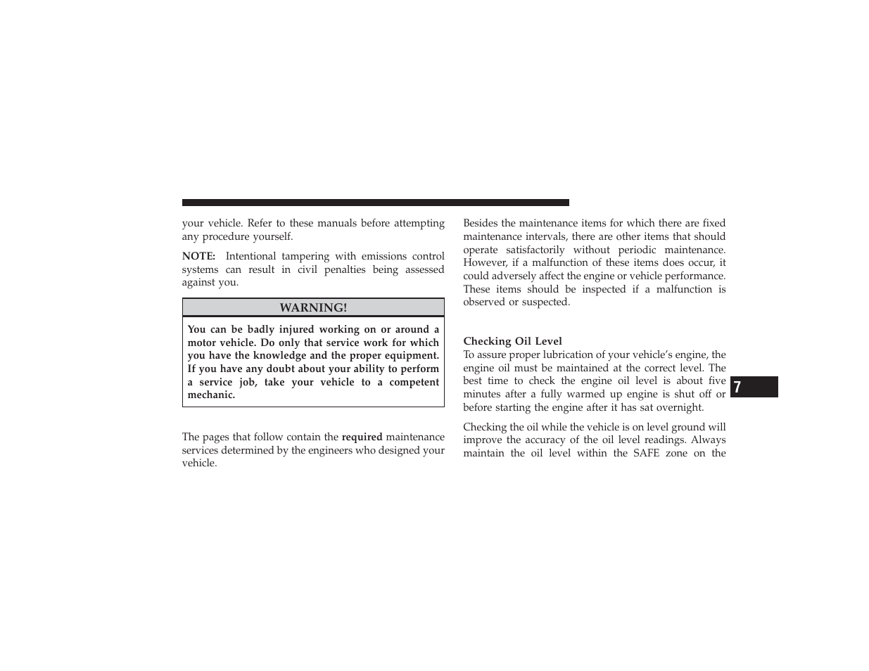Maintenance procedures, Engine oil | Dodge 2009 Ram 3500 User Manual | Page 433 / 532