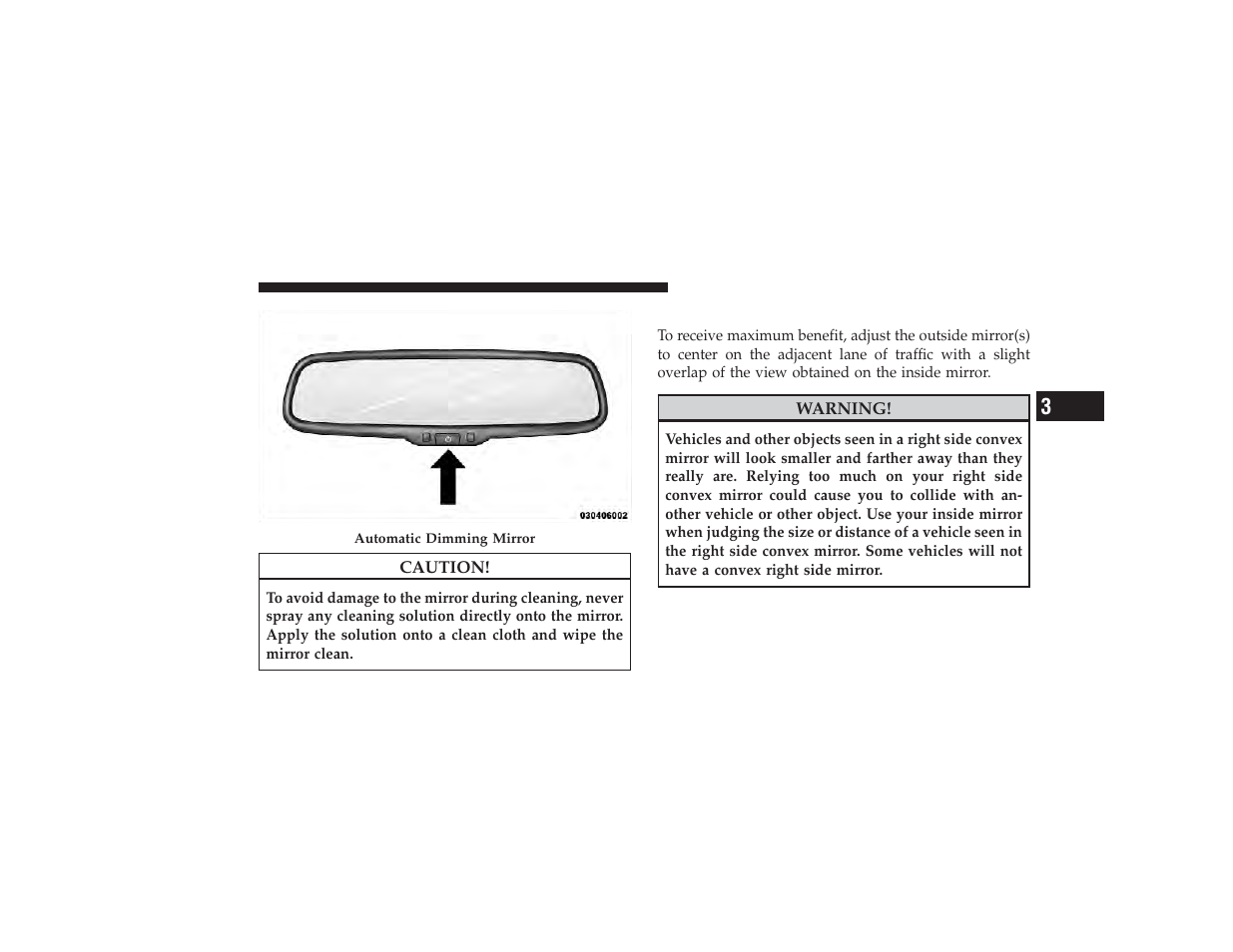 Outside mirrors | Dodge 2009 Ram 3500 User Manual | Page 85 / 532