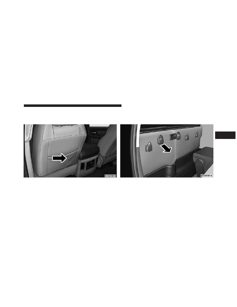 Seatback storage, Storage (regular cab) | Dodge 2009 Ram 1500 User Manual | Page 199 / 543