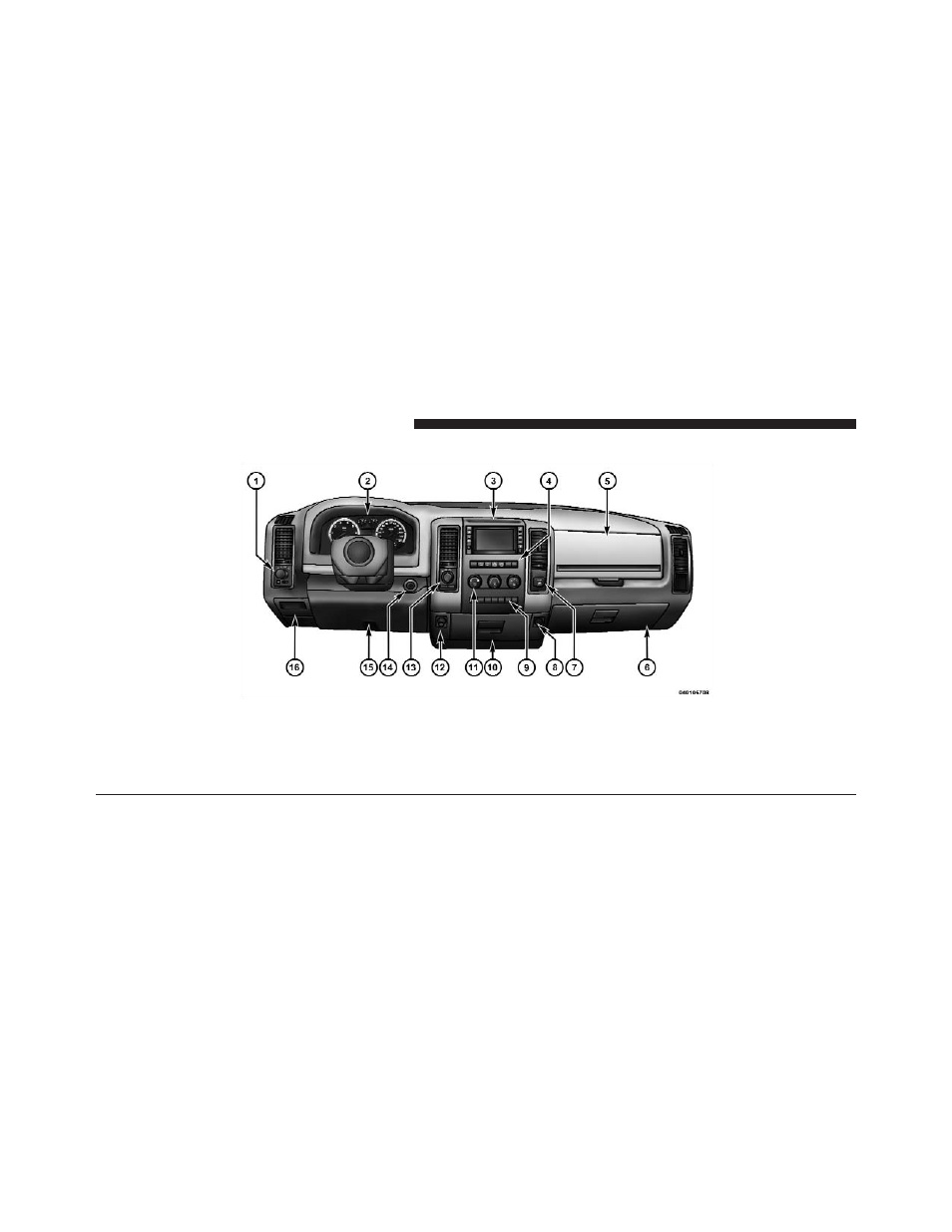 Instrument panel features | Dodge 2009 Ram 1500 User Manual | Page 224 / 543