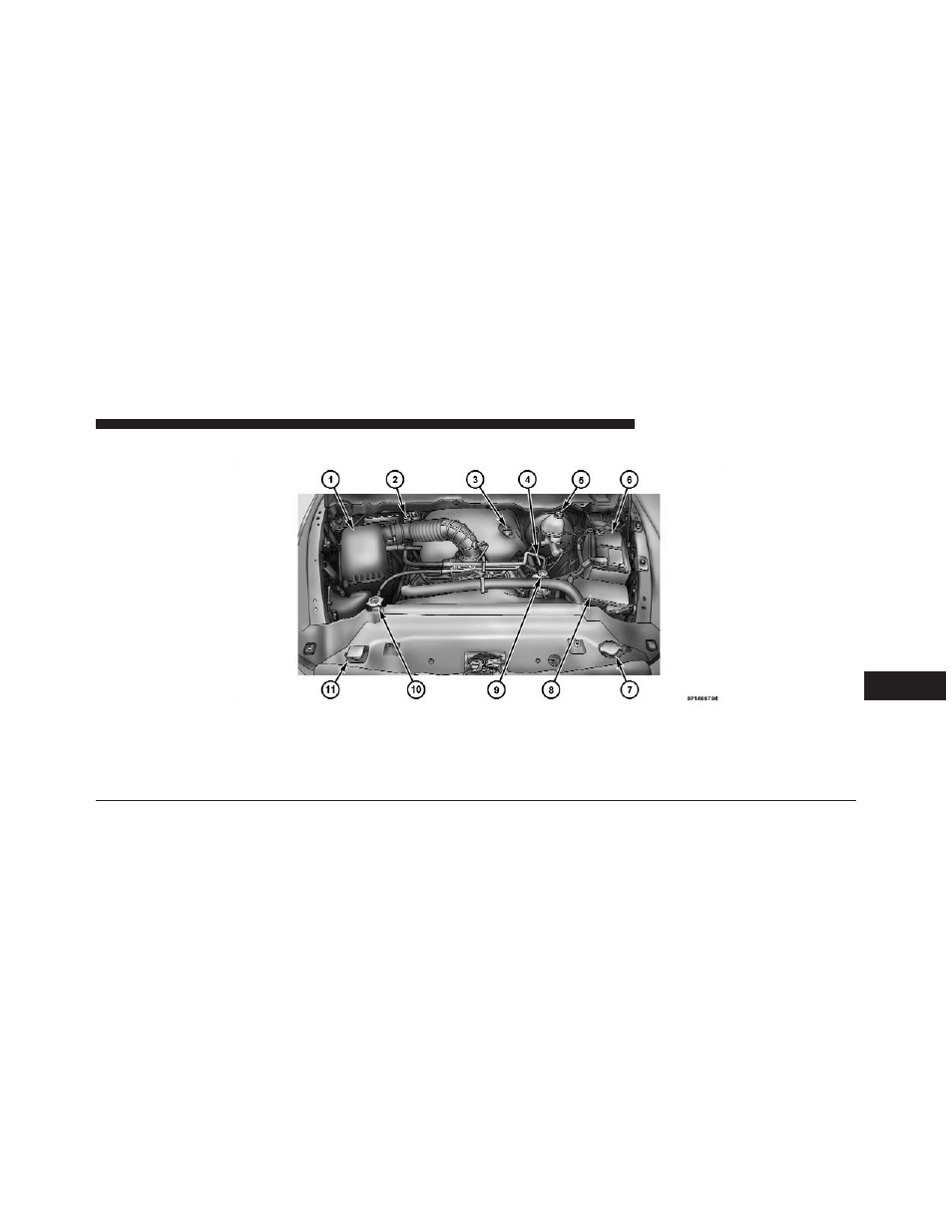 Engine compartment- 5.7l, Engine compartment— 5.7l | Dodge 2009 Ram 1500 User Manual | Page 445 / 543