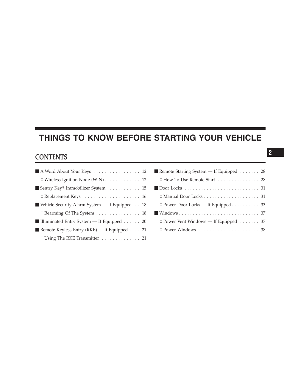 Dodge 2009 Caravan User Manual | Page 11 / 534