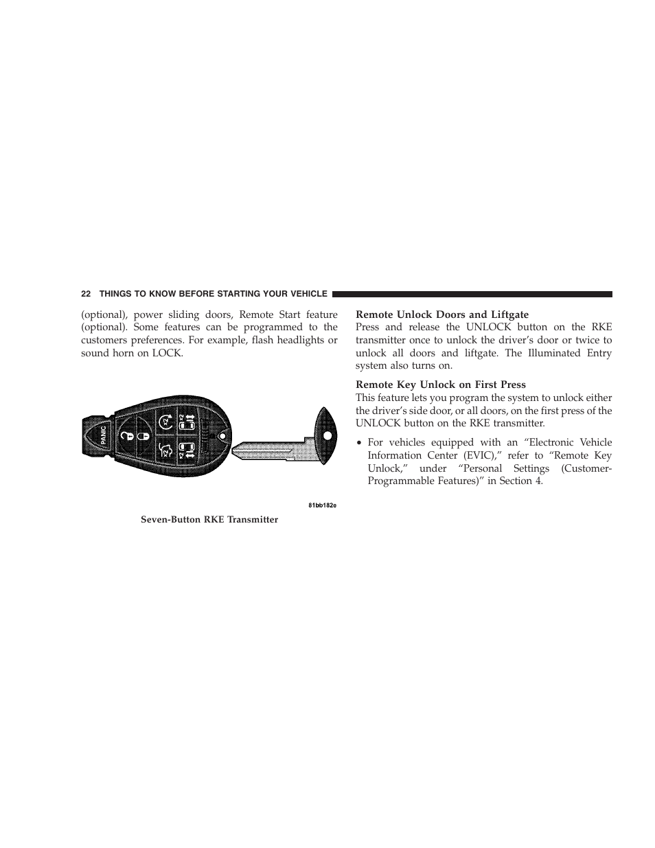 Dodge 2009 Caravan User Manual | Page 24 / 534