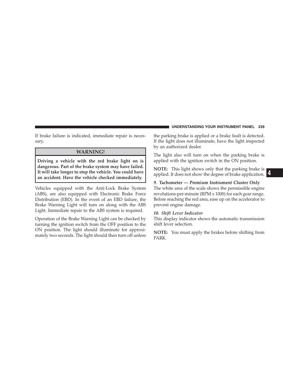 Dodge 2009 Caravan User Manual | Page 241 / 534