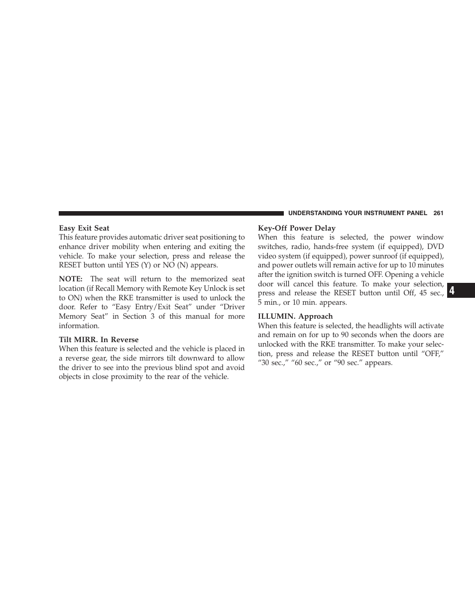 Dodge 2009 Caravan User Manual | Page 263 / 534