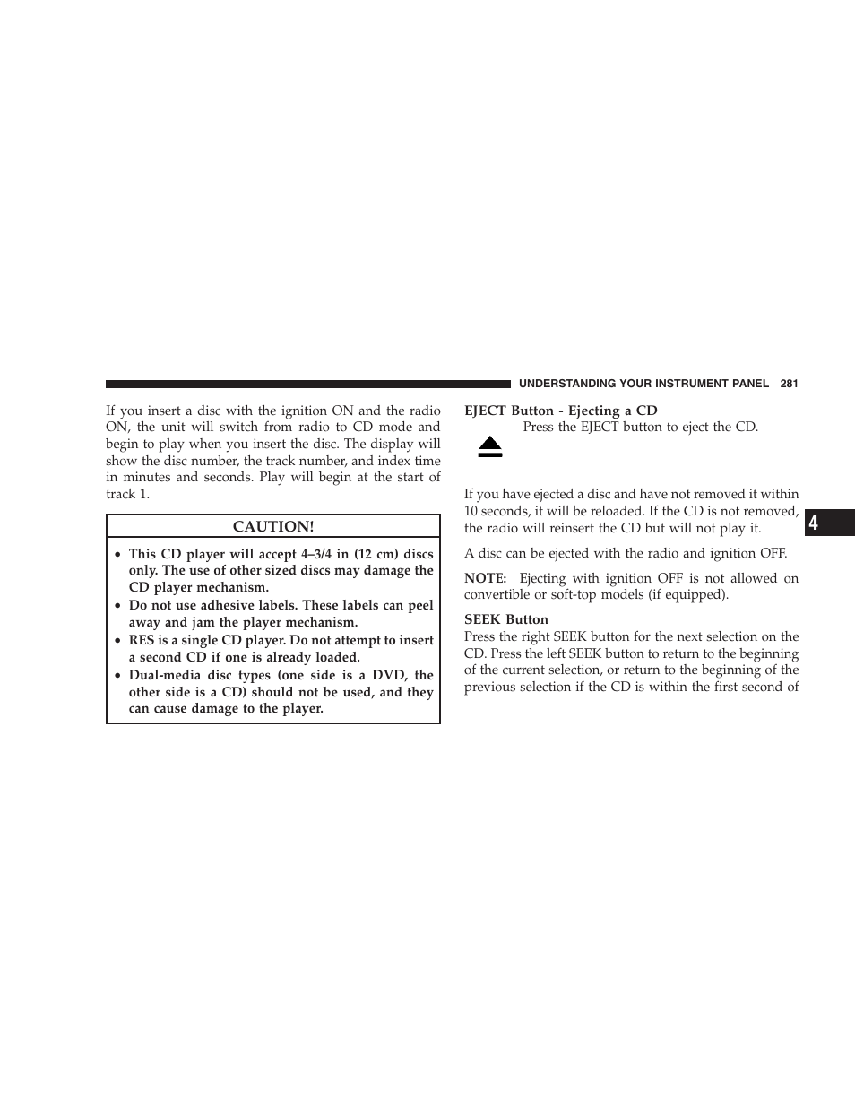 Dodge 2009 Caravan User Manual | Page 283 / 534