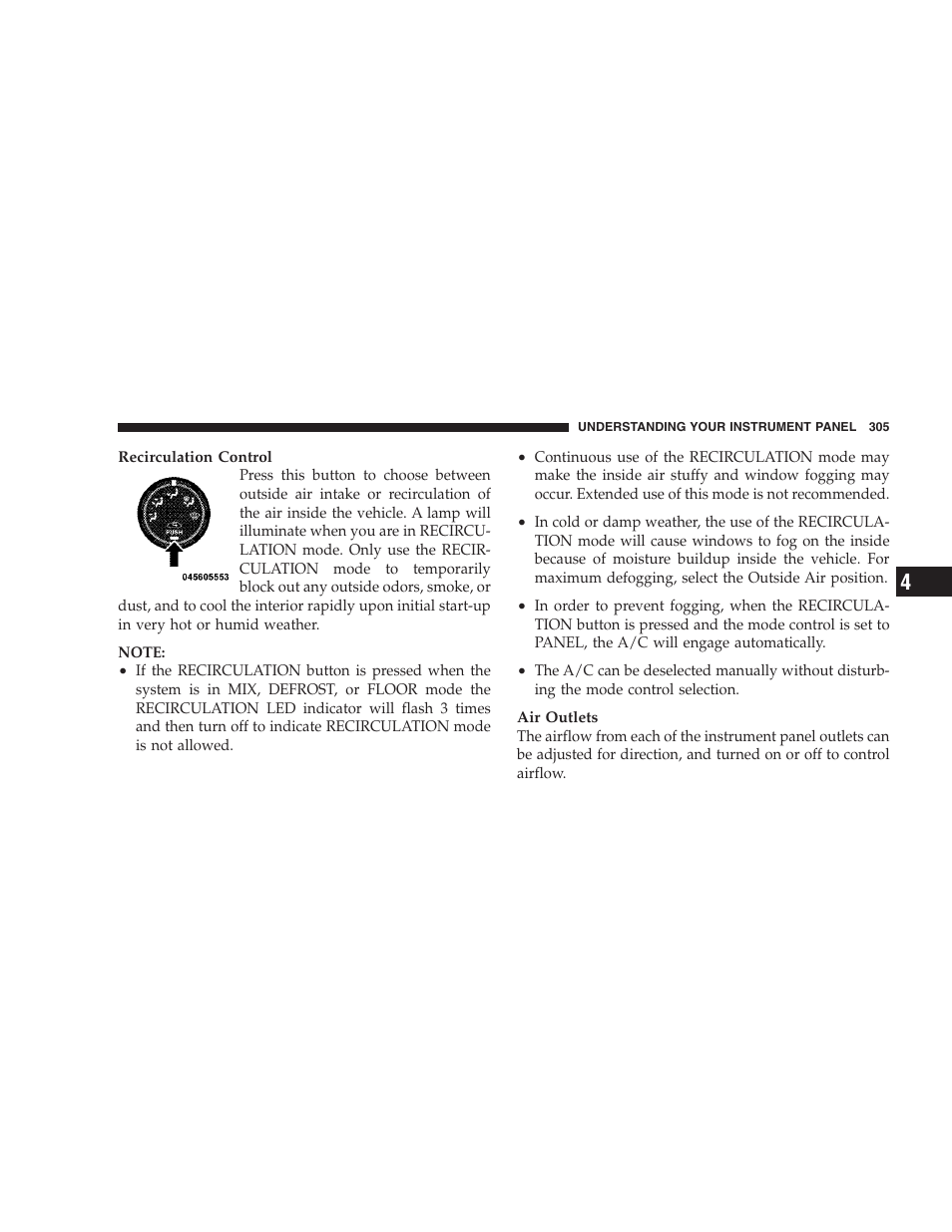 Dodge 2009 Caravan User Manual | Page 307 / 534
