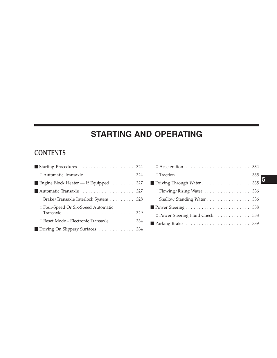 Dodge 2009 Caravan User Manual | Page 323 / 534