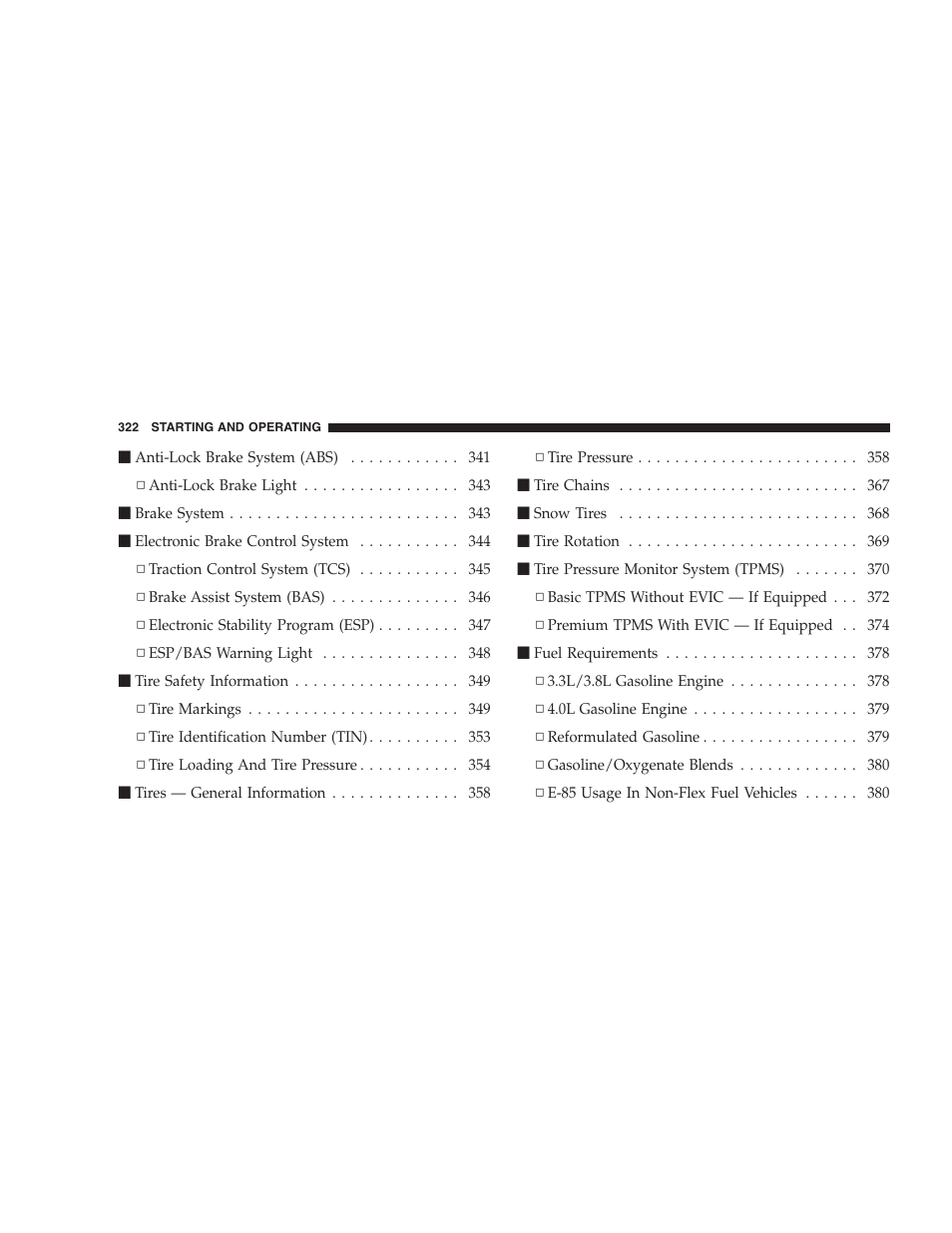 Dodge 2009 Caravan User Manual | Page 324 / 534