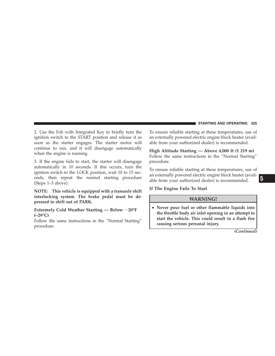 Dodge 2009 Caravan User Manual | Page 327 / 534
