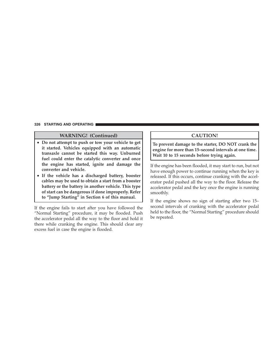 Dodge 2009 Caravan User Manual | Page 328 / 534