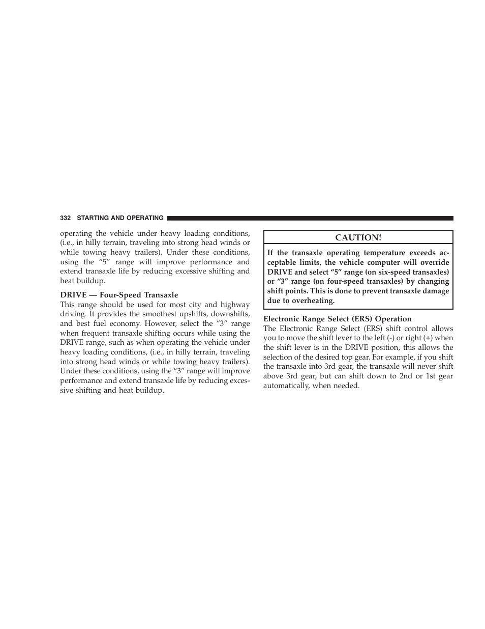 Dodge 2009 Caravan User Manual | Page 334 / 534