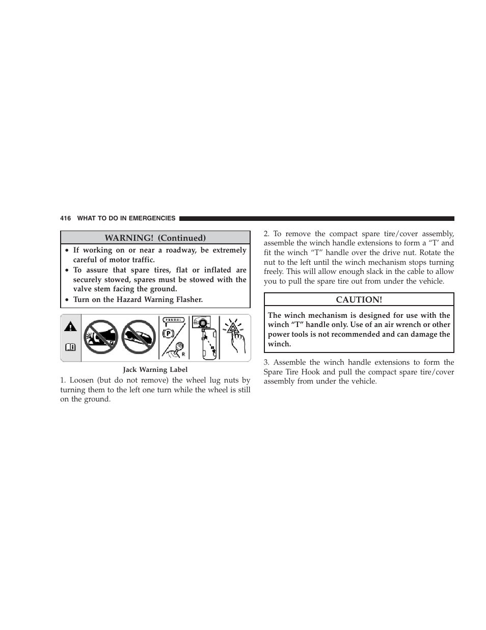 Dodge 2009 Caravan User Manual | Page 418 / 534