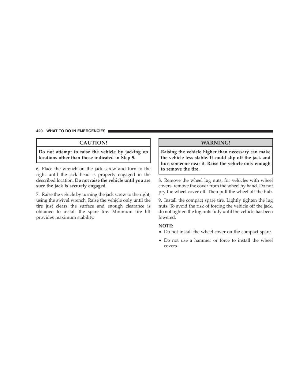 Dodge 2009 Caravan User Manual | Page 422 / 534