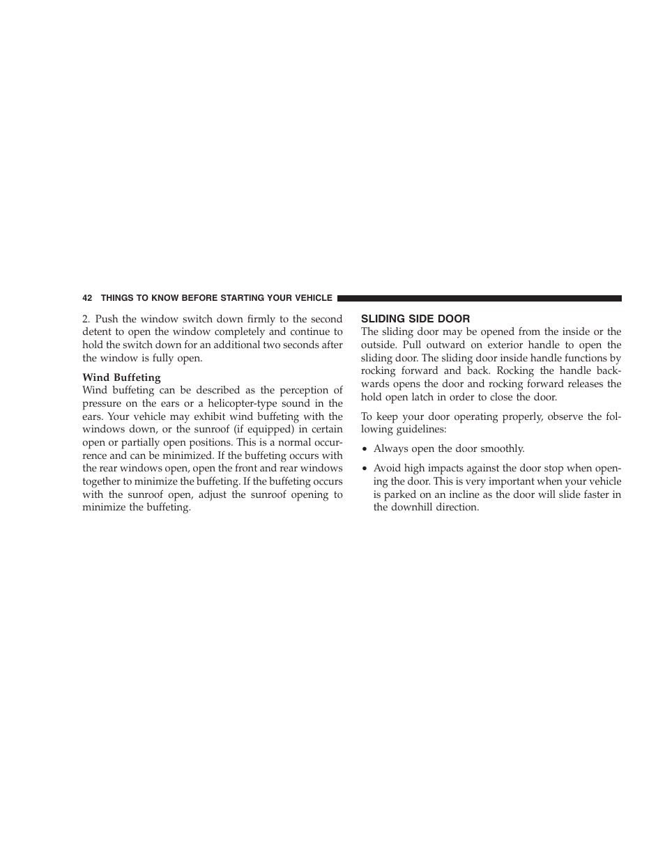 Sliding side door | Dodge 2009 Caravan User Manual | Page 44 / 534