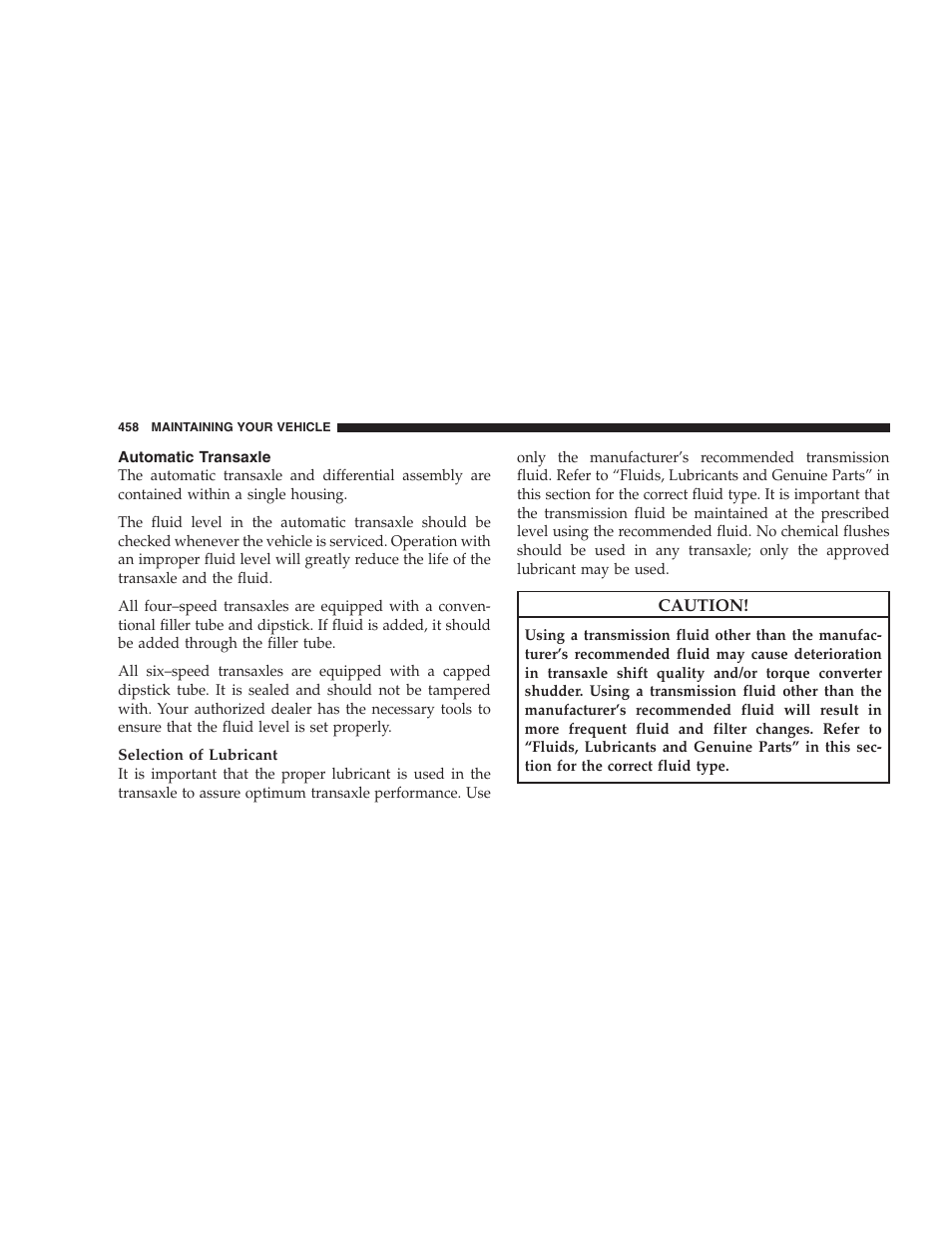 Automatic transaxle | Dodge 2009 Caravan User Manual | Page 460 / 534