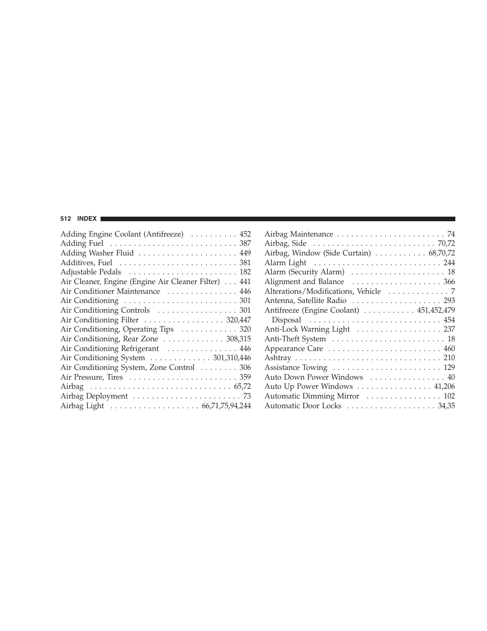 Dodge 2009 Caravan User Manual | Page 514 / 534
