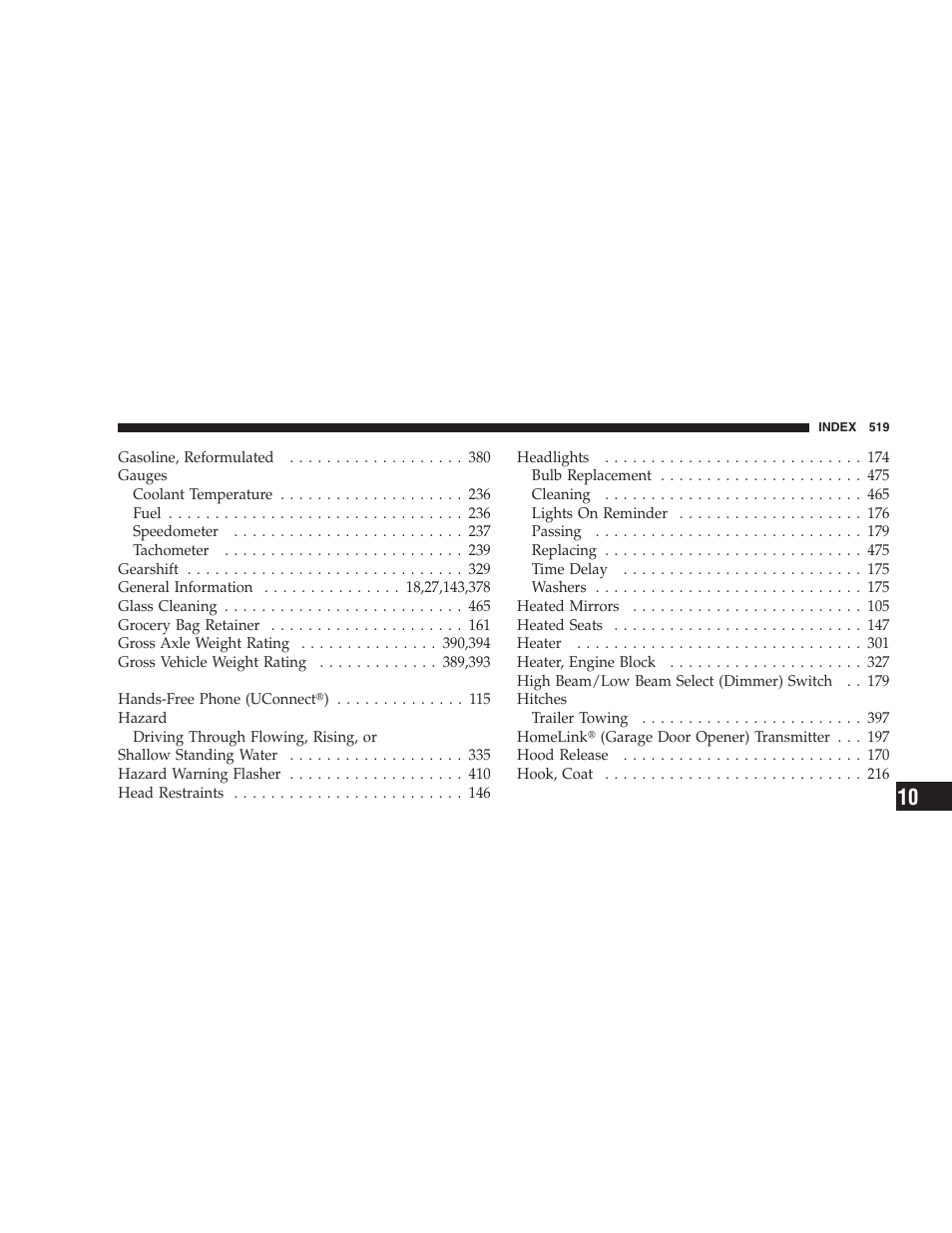 Dodge 2009 Caravan User Manual | Page 521 / 534