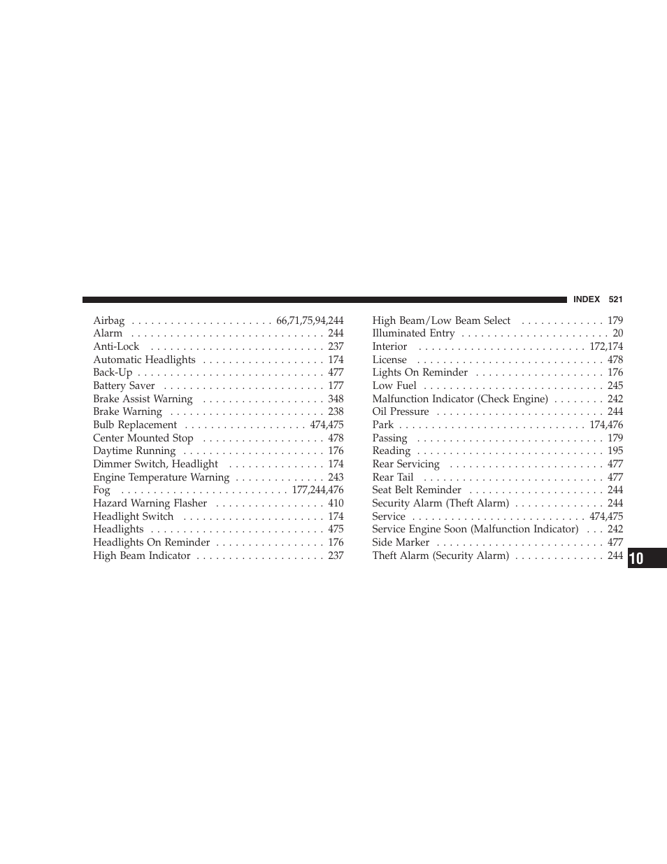 Dodge 2009 Caravan User Manual | Page 523 / 534