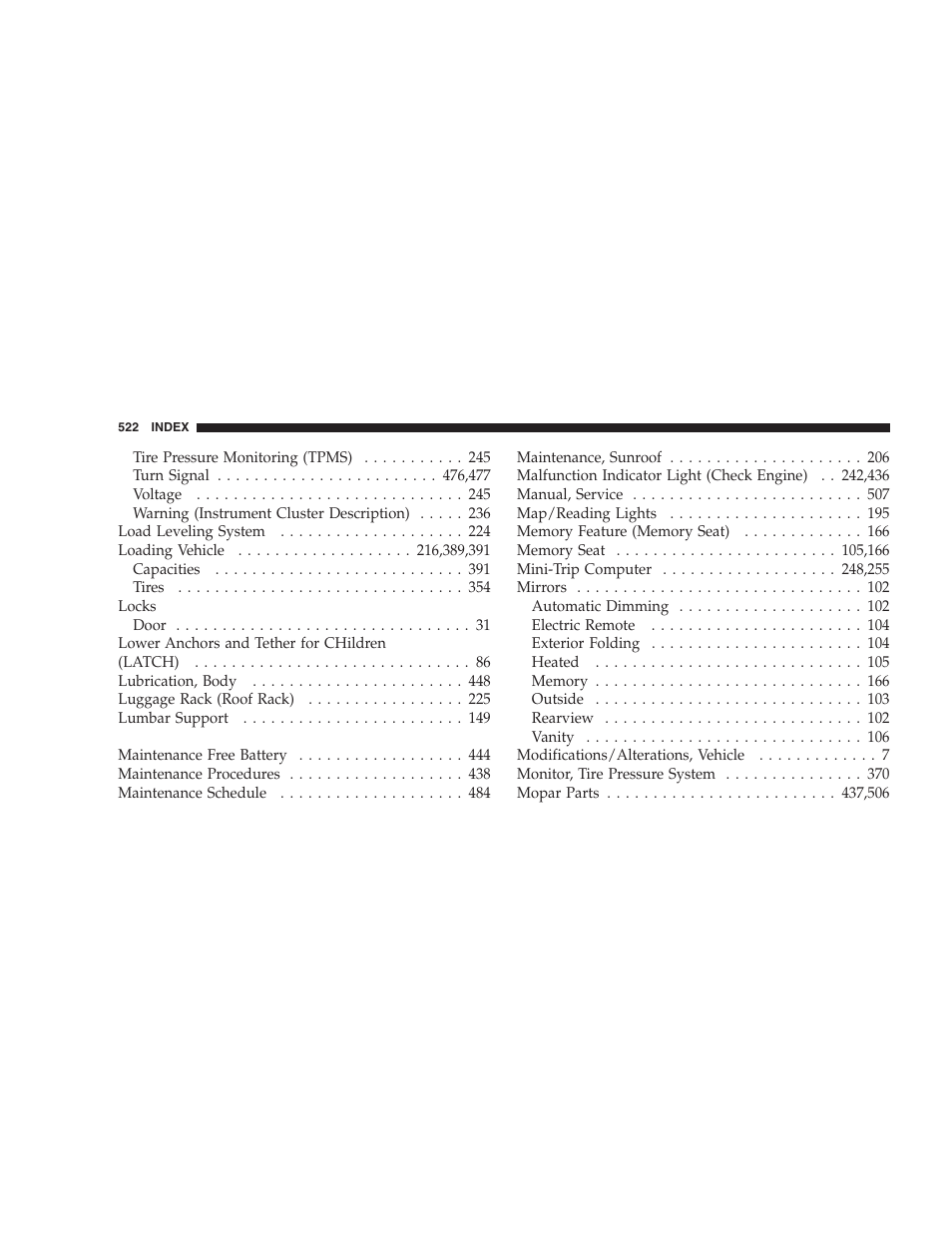 Dodge 2009 Caravan User Manual | Page 524 / 534