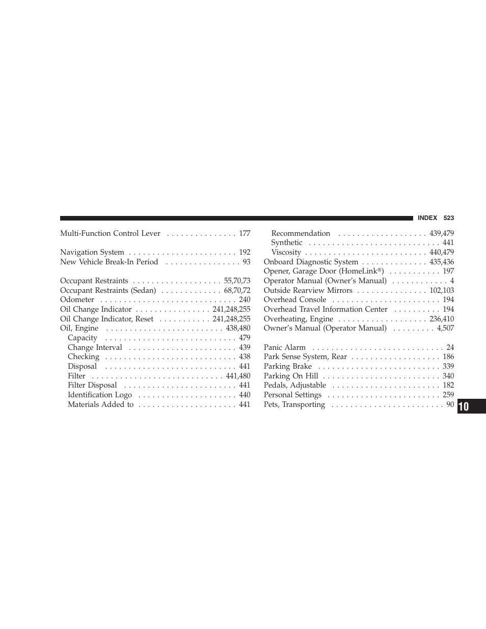 Dodge 2009 Caravan User Manual | Page 525 / 534