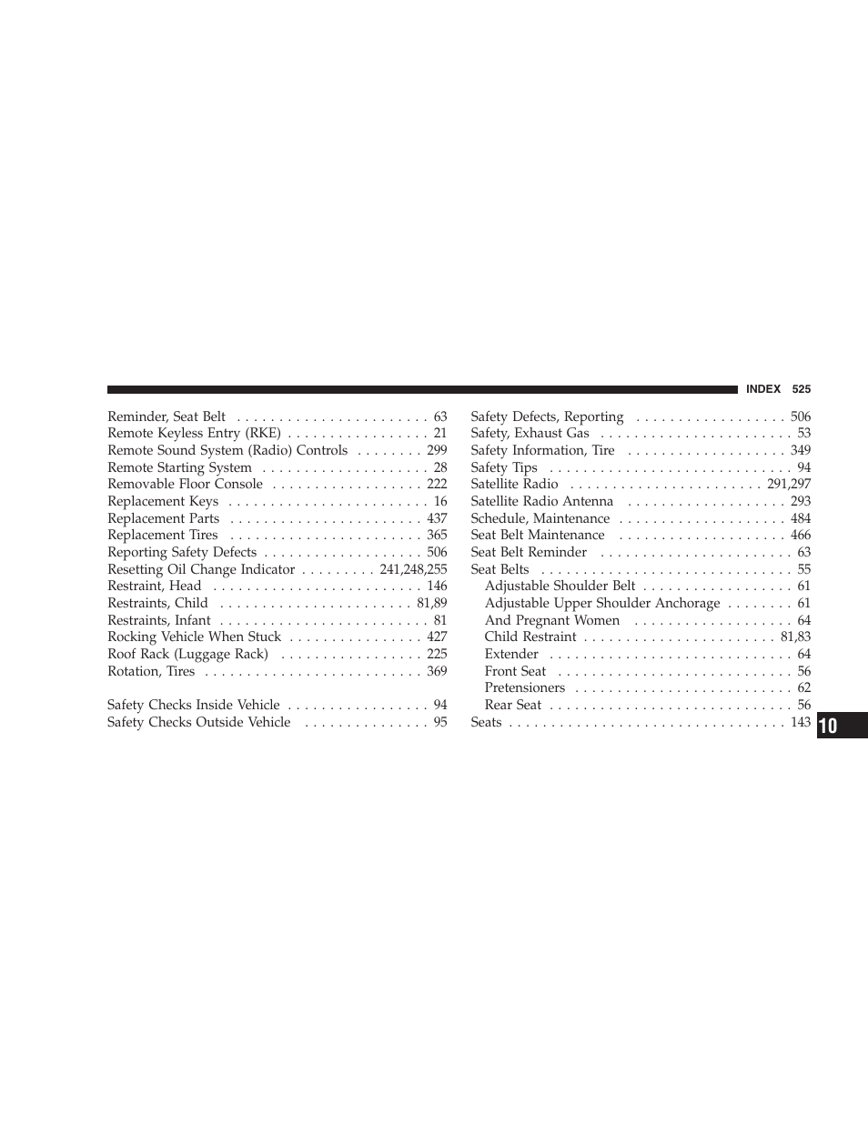 Dodge 2009 Caravan User Manual | Page 527 / 534