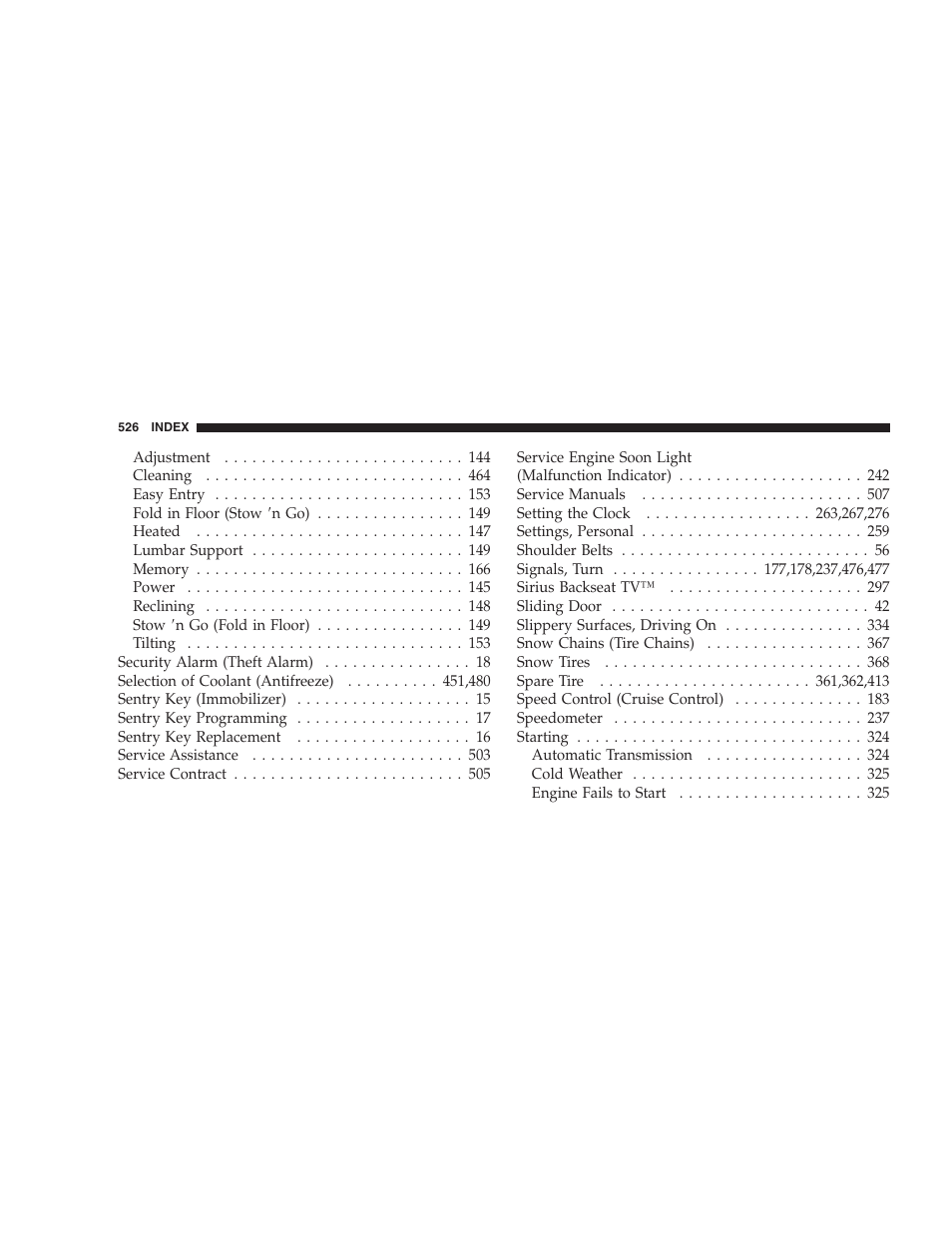 Dodge 2009 Caravan User Manual | Page 528 / 534