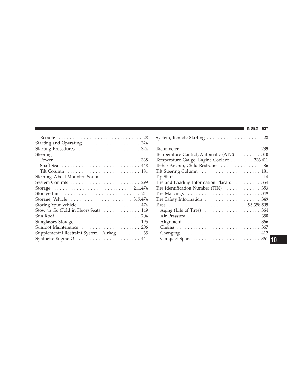 Dodge 2009 Caravan User Manual | Page 529 / 534