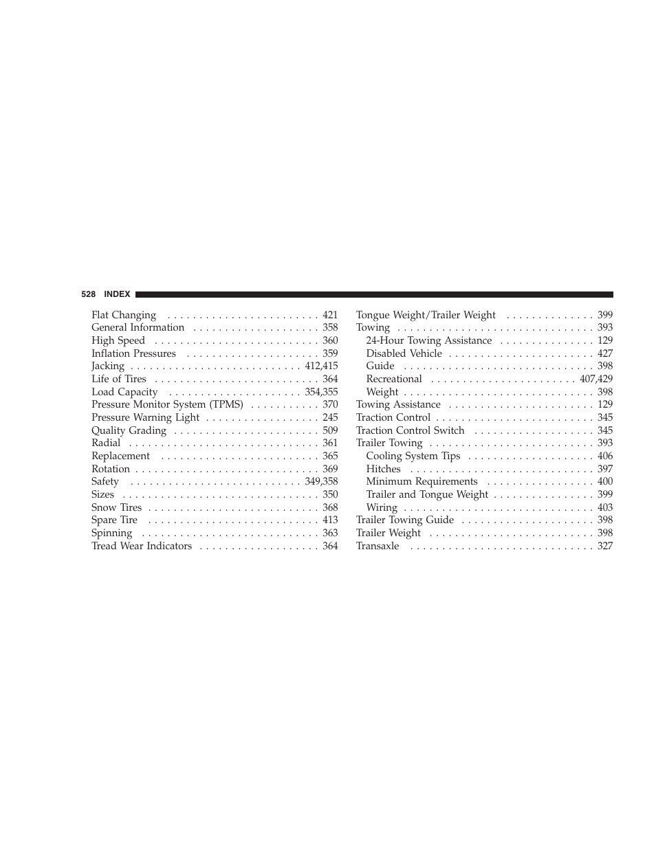 Dodge 2009 Caravan User Manual | Page 530 / 534
