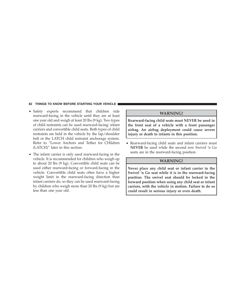 Dodge 2009 Caravan User Manual | Page 84 / 534