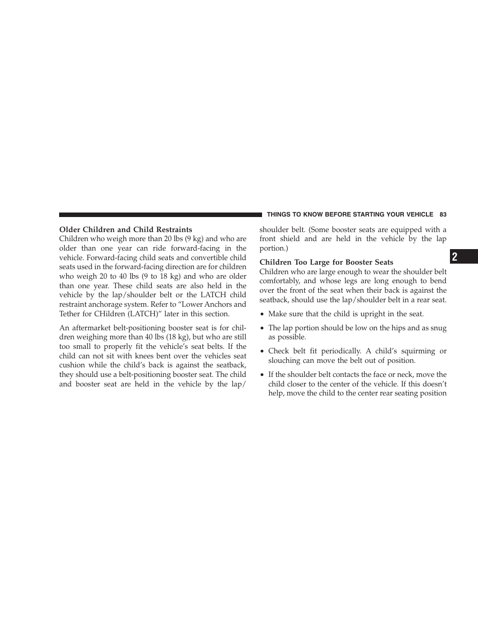 Dodge 2009 Caravan User Manual | Page 85 / 534