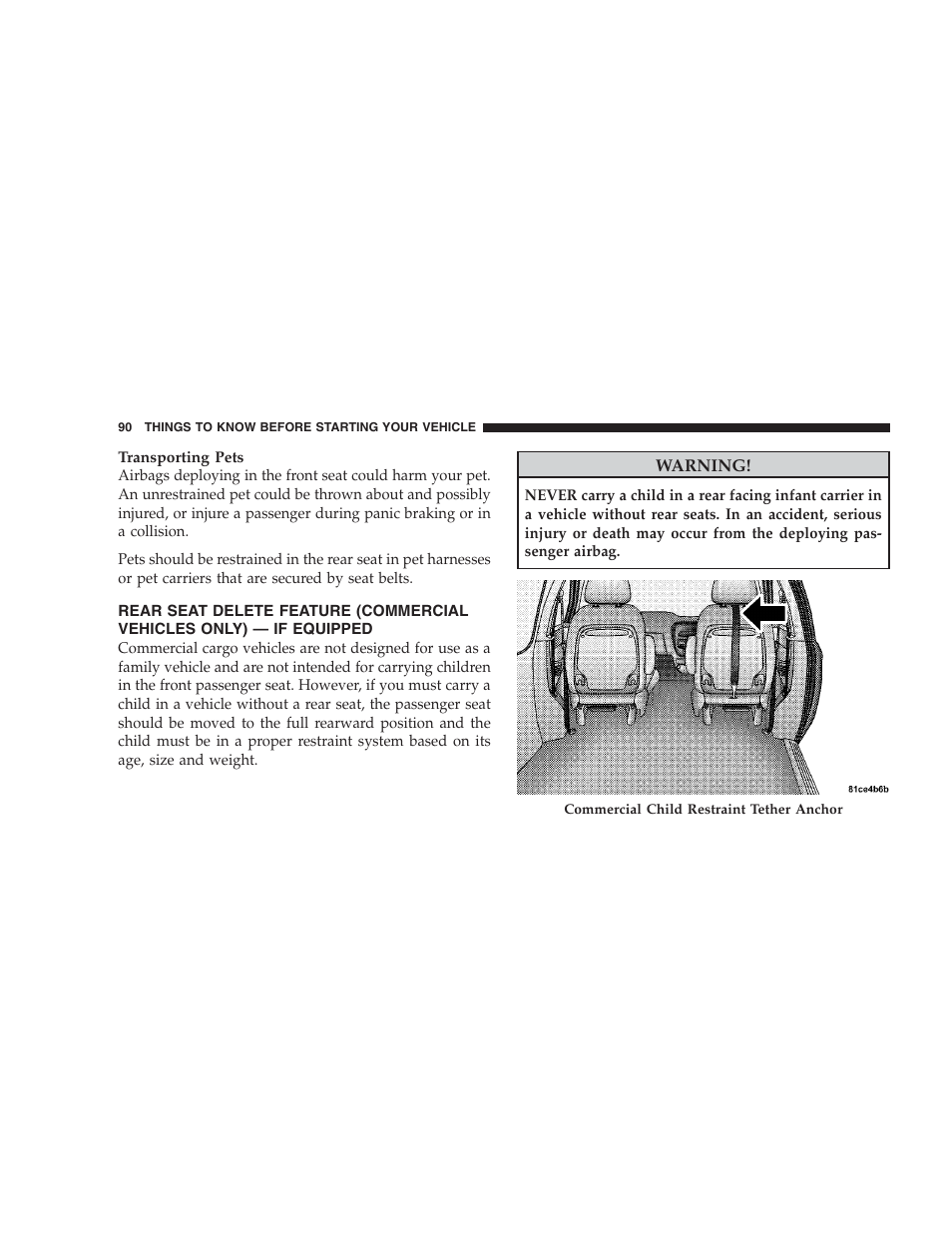 Dodge 2009 Caravan User Manual | Page 92 / 534