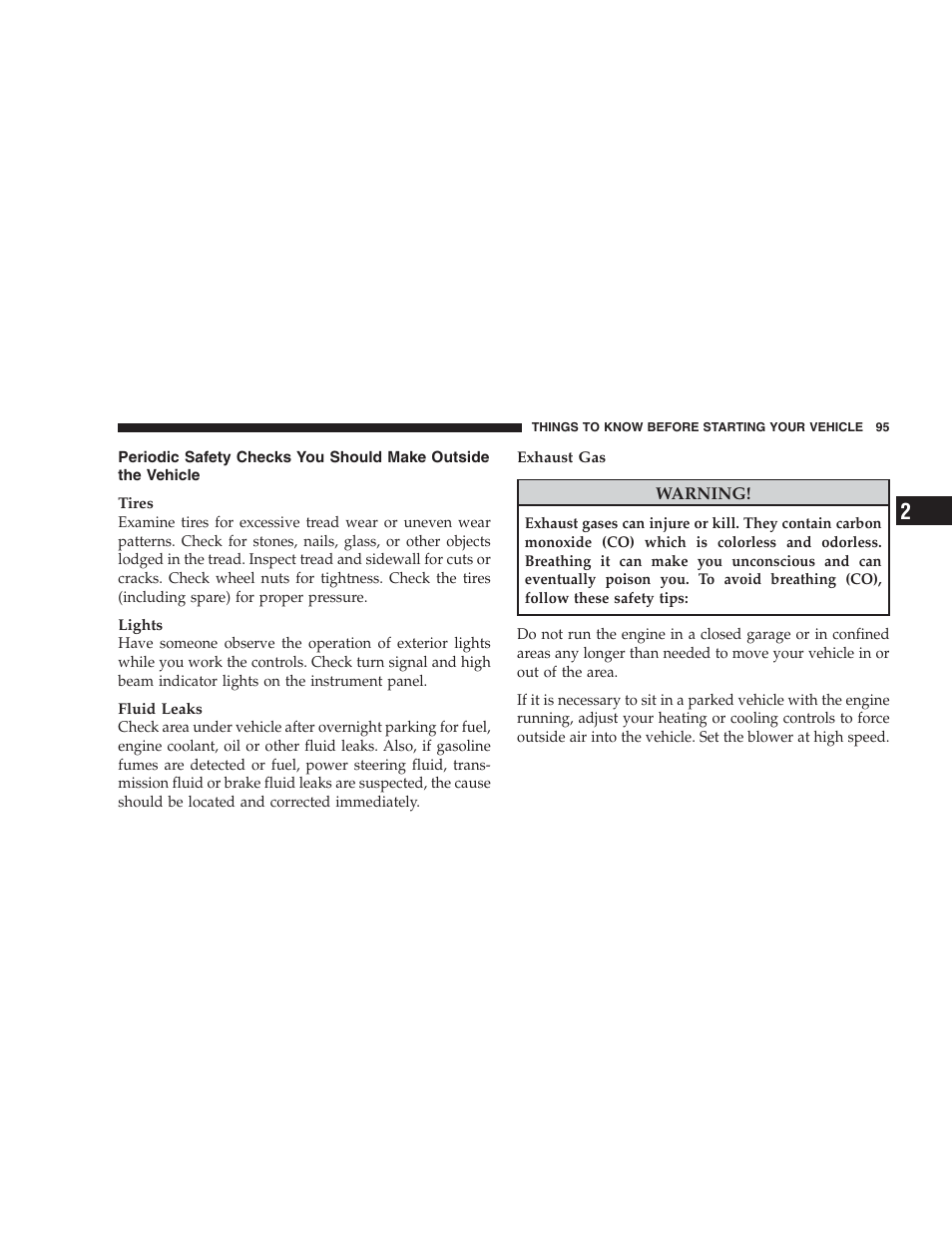Dodge 2009 Caravan User Manual | Page 97 / 534