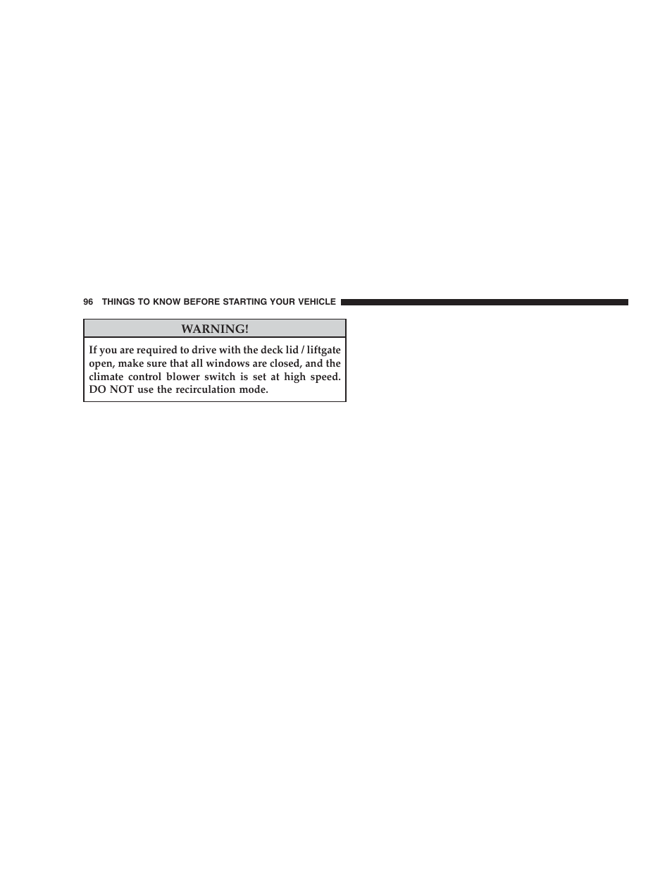 Dodge 2009 Caravan User Manual | Page 98 / 534