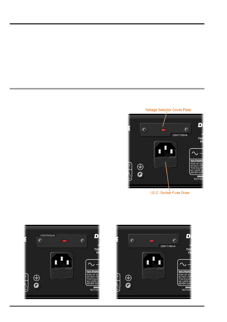 Installation power connection | Drawmer 1973 Three Band Stereo FET Compressor User Manual | Page 4 / 12