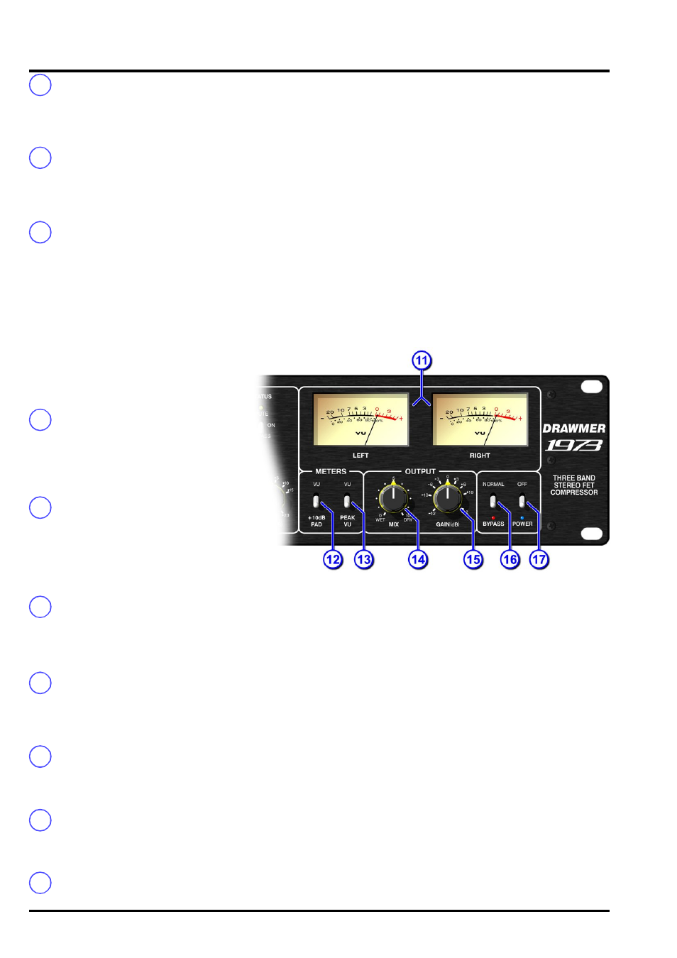 Drawmer 1973 Three Band Stereo FET Compressor User Manual | Page 8 / 12