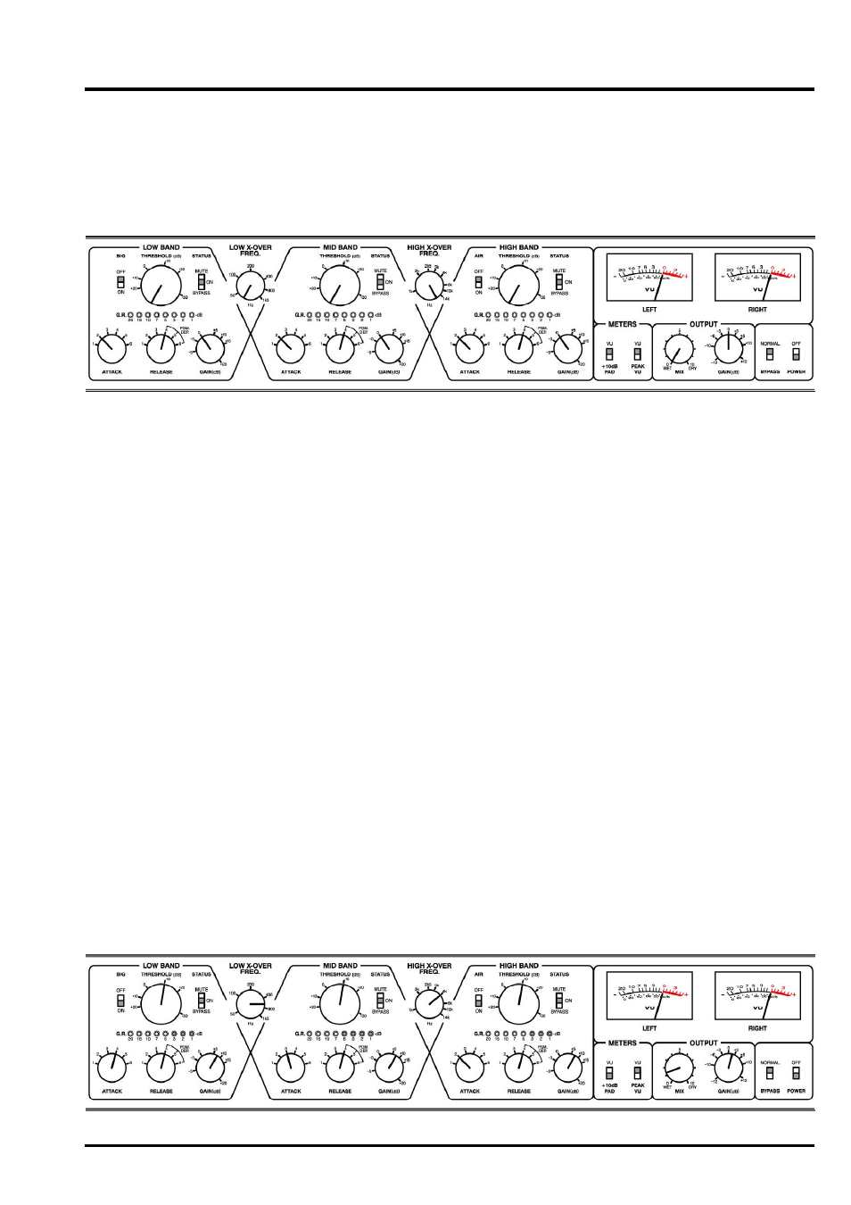 Quick setup procedure | Drawmer 1973 Three Band Stereo FET Compressor User Manual | Page 9 / 12