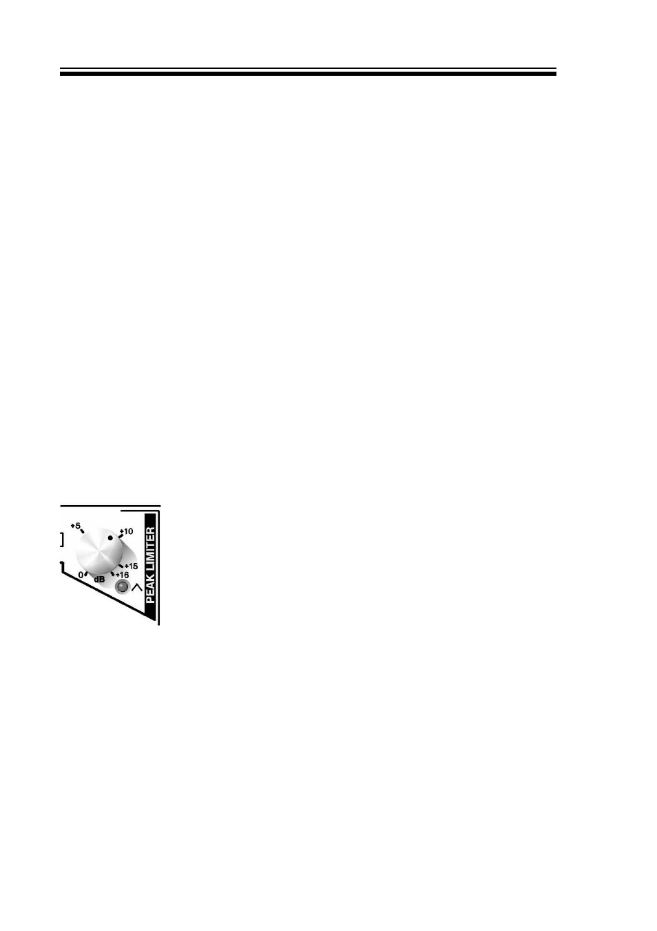 Peak limiter | Drawmer Six-Pack Multi-Ch. Dynamics User Manual | Page 8 / 14