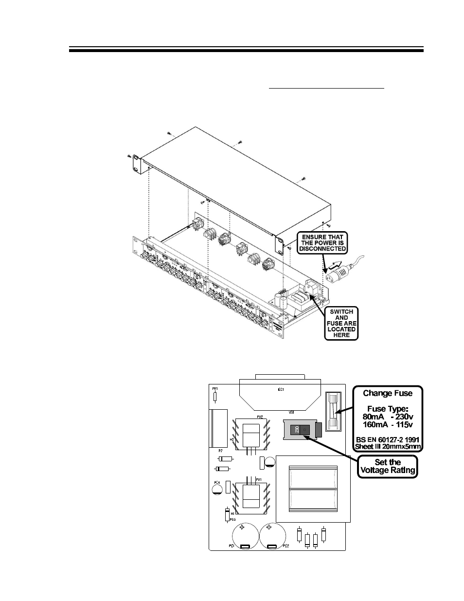 Power connection | Drawmer DS501 Power Gate User Manual | Page 5 / 15