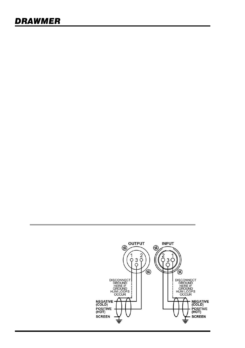 Drawmer, Installation audio connections | Drawmer DS101 500 Series Noise Gate User Manual | Page 4 / 17