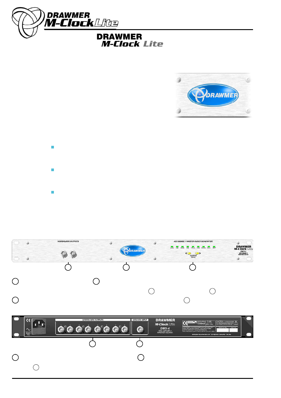 M-clock lite, Chapter 1, Drawmer | Dms-4, Aes grade 1 master clock, Introduction | Drawmer DMS-4 M-Clock Lite AES Grade 1 Master Clock User Manual | Page 4 / 8