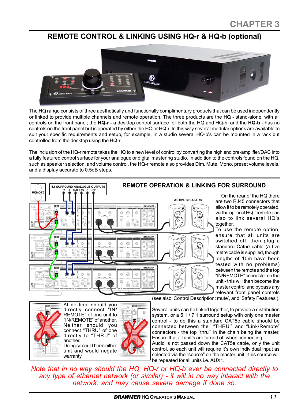 Chapter 3 | Drawmer HQ-r Remote User Manual | Page 11 / 17