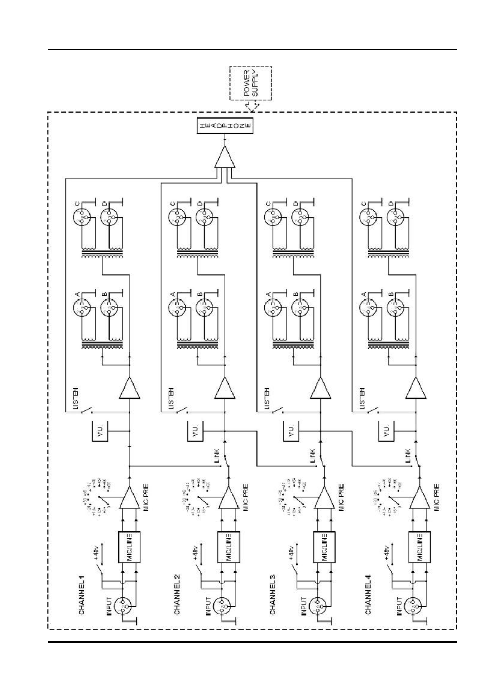 Block diagram | Drawmer 4X4 KickBox Portable User Manual | Page 9 / 11